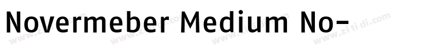 Novermeber Medium No字体转换